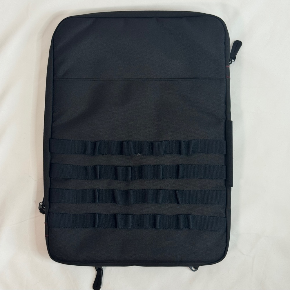 Black Laptop bag, multi pocket organizer, 15 inch padded travel case - Picture 2 of 7